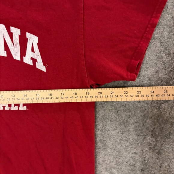 Y2K Indiana Basketball Sports Collegiate T Shirt Mens Medium Red Hoosiers NCAA - Picture 8 of 9